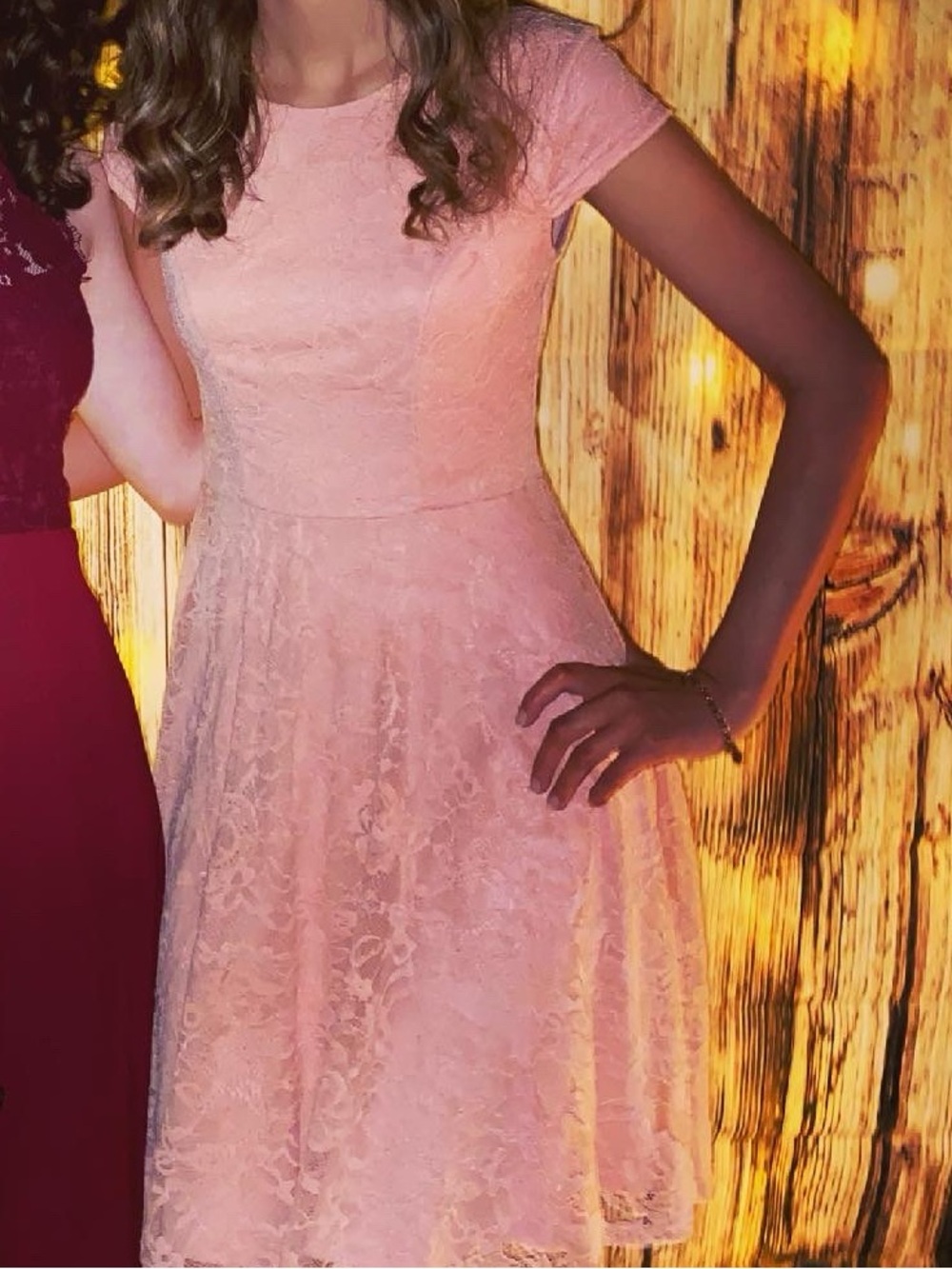Pink Lace Dress